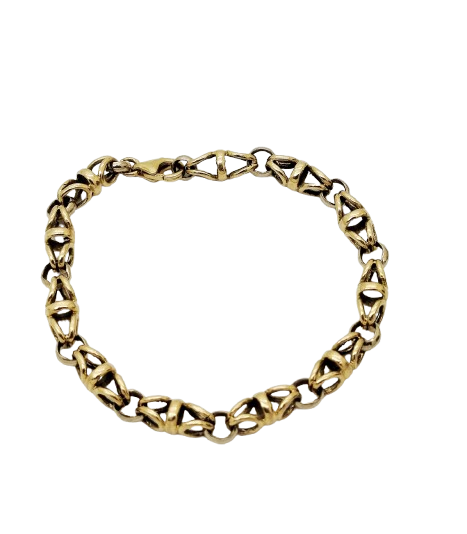 Bracelet Fantaisie en Or Jaune 18K 17.37 Grs