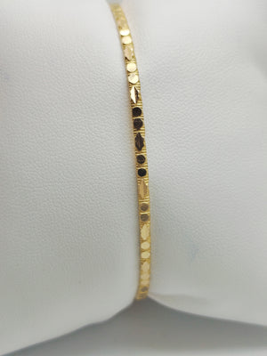 Bracelet Jonc en Or Jaune 18K  6.32 Grs