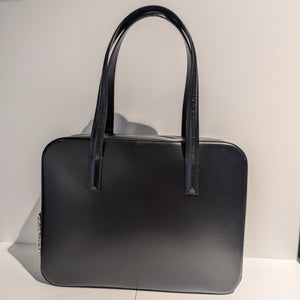 Cartier Panthère 2004 Noir Cuir Sac à Main en très Bon Etat