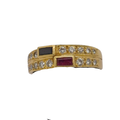 Bague Or Jaune 18K Taille-56