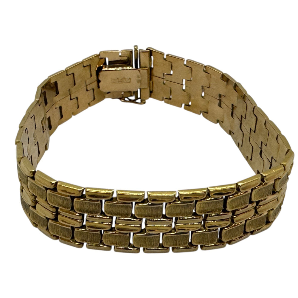 Bracelet Manchette en Or Jaune 18K  29.24 Grs