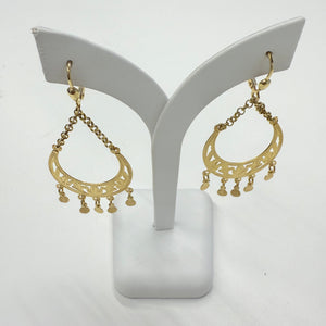 Boucles d'oreilles Savoyardes en Or Jaune 18k - 4.84 Grs