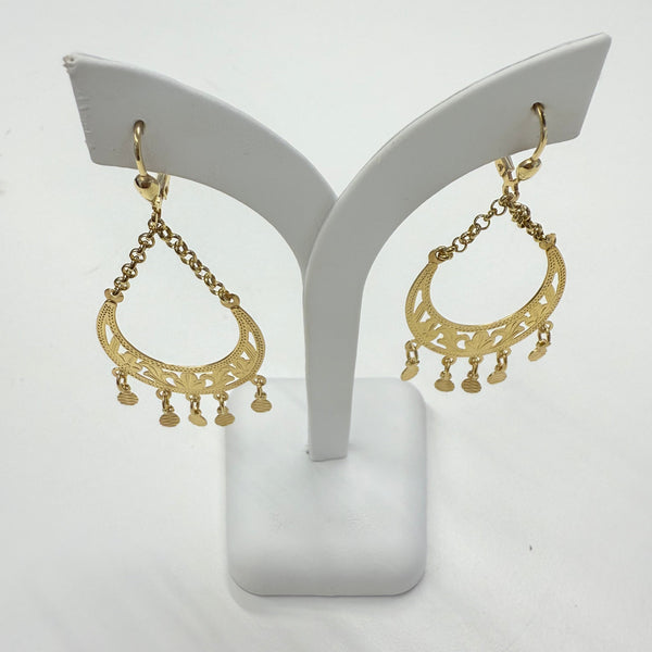 Boucles d'oreilles Savoyardes en Or Jaune 18k - 4.84 Grs