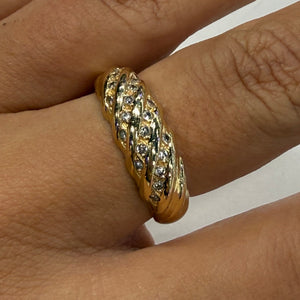 Bague Or Jaune 18 K - Taille 58