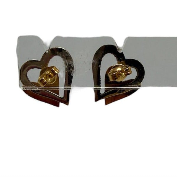 Boucles d’Oreilles en Or Jaune et Or Blanc 18K - 1.89g