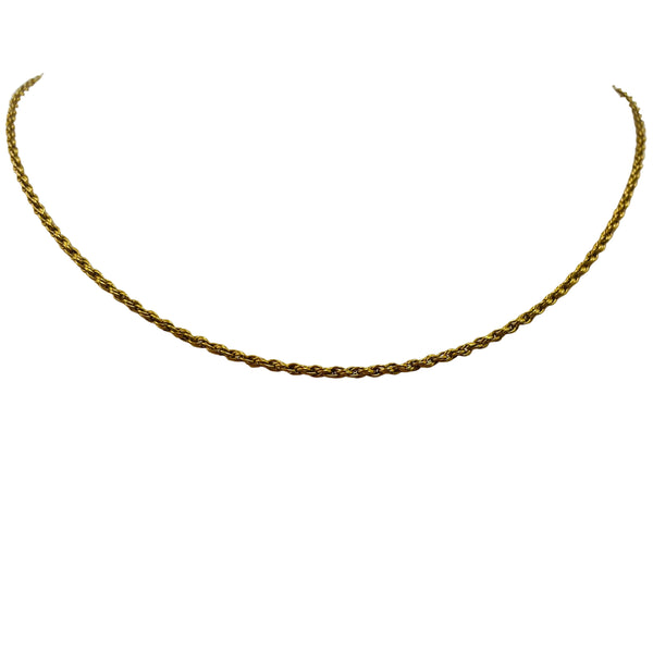 Collier Princesse en Or Jaune 18K- 48 cm