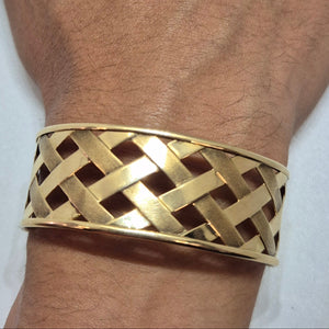 Bracelet manchette en Or Jaune 18K 16.66g