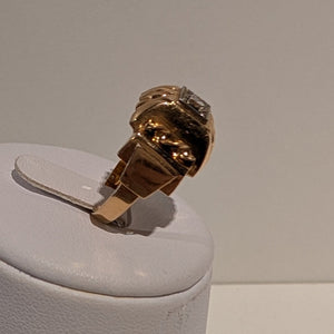 Bagues Tank en Or Jaune 18 K - Taille 54