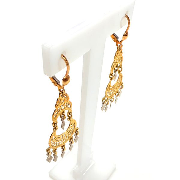 Boucles d'oreilles Savoyardes en Or 18k 4.97 Grs