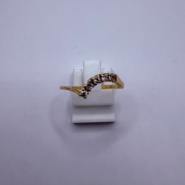 Bague en or jaune 18K  Taille-60