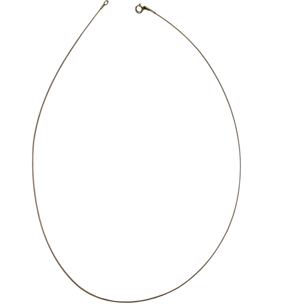 Collier Ras du Cou Maille Serpent en Or Jaune 18 Carats 39 cm
