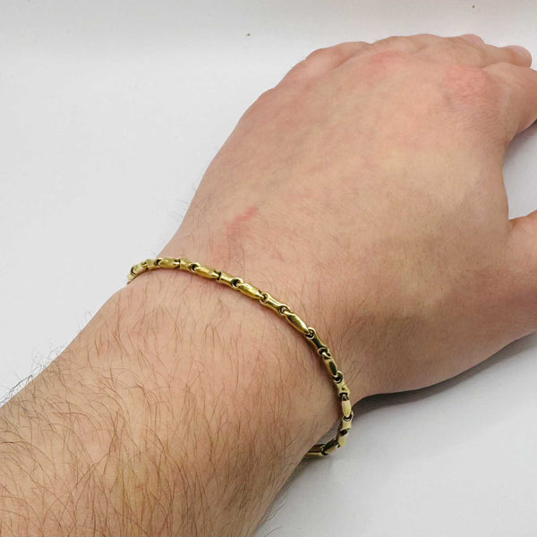 Bracelet Or Jaune 18 Carats  Poids -5.26 Grs