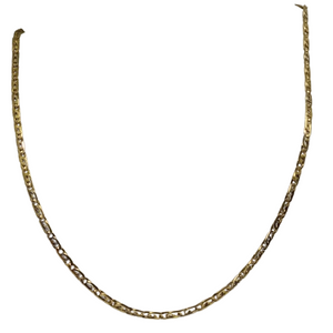 Collier Princesse en Or Jaune 18k, Maille Marine - 12.65 Grs