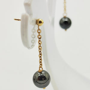 Boucles d'oreilles Pendante en Or Jaune 18 carats 3.58 Grs