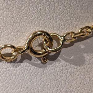 Collier Matinée en Or Jaune 18 Carats avec Maille Jaseron - 8.43 Grs