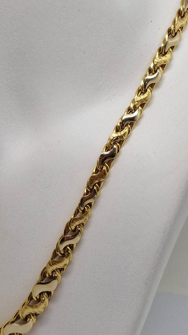 Collier Princesse en Or Jaune 18 Carats – Maille Fantaisie