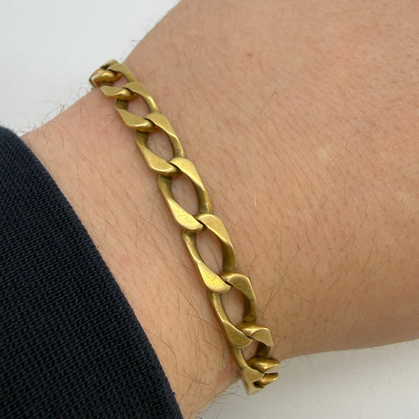 Bracelet Gourmette en Or Jaune 18K - 32,60g