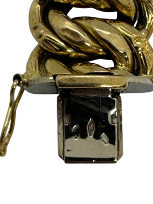 Bracelet Gourmette Or Jaune 18K Lg20cm