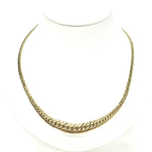 Collier Ras du Cou Or Jaune Maille Anglaise 18k - 8.60 Grs