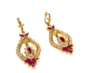 Boucles d'oreilles en or jaune 18k 17 Grs