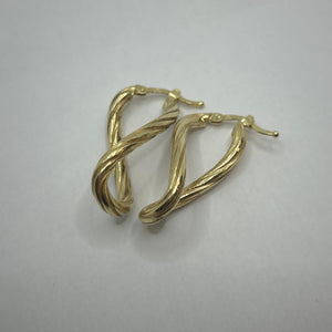 Boucles d'oreilles en or jaune 18K 7.45 Grs