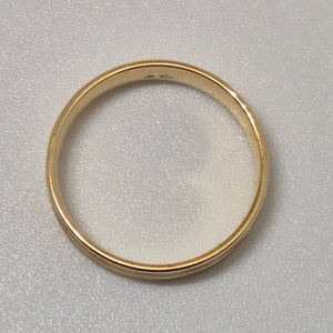 Alliance en Or Jaune 18K - Taille 69