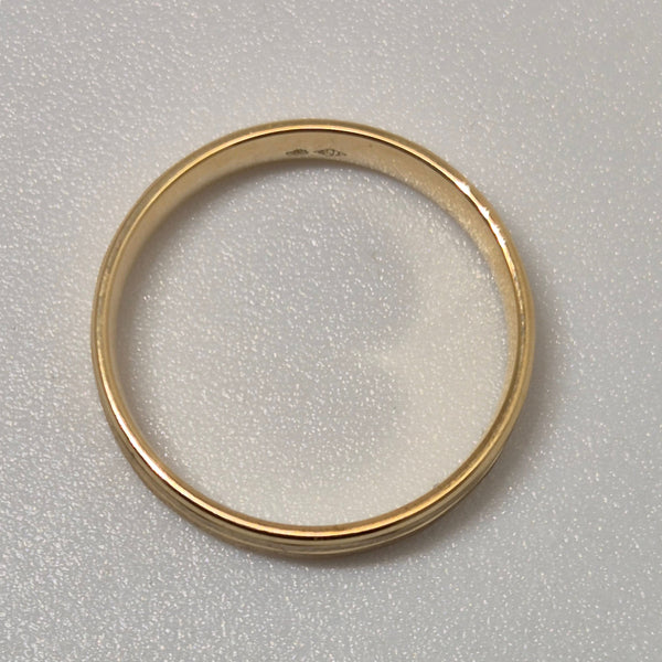 Alliance en Or Jaune 18K - Taille 69