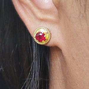 Boucles d'oreilles en Or jaune 18K - 2.13g