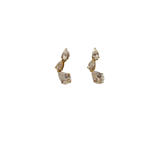 Boucles d'oreilles pendantes en or jaune 18K 1.72 Grs