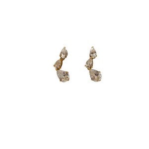 Boucles d'oreilles pendantes en or jaune 18K 1.72 Grs