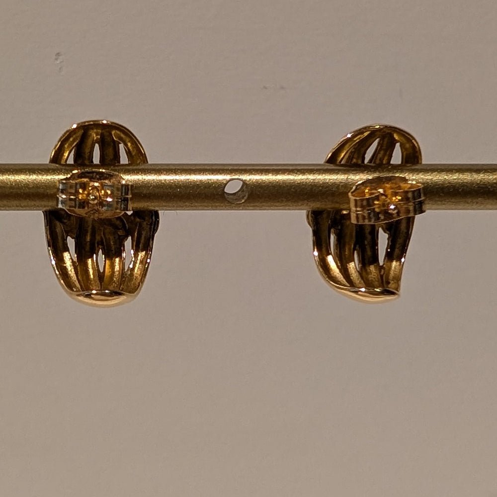 Boucles d'oreilles en Or Jaune 18K 3.71 Grs