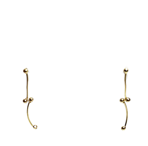Boucles d'oreilles en or jaune 18K 1.99 Grs