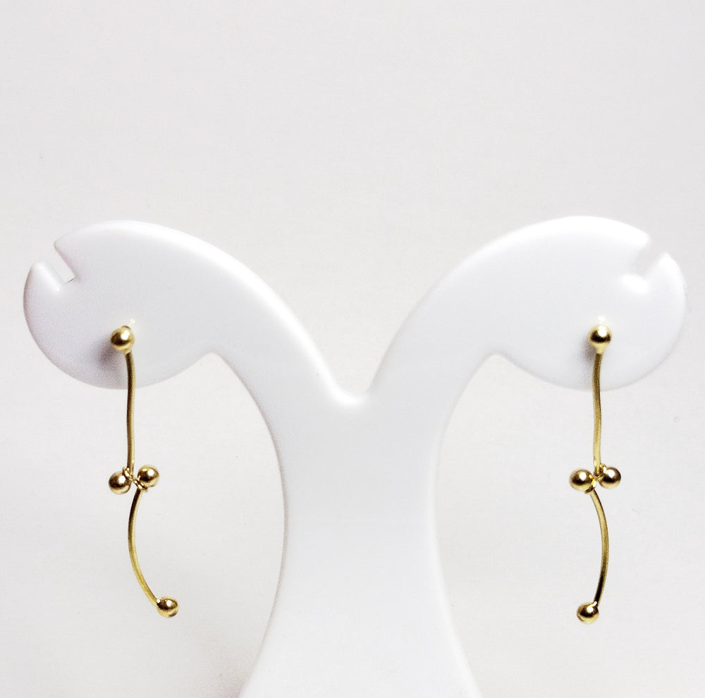 Boucles d'oreilles en or jaune 18K 1.99 Grs