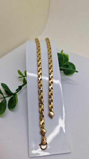 Collier Princesse en Or Jaune 18 Carats – Maille Fantaisie