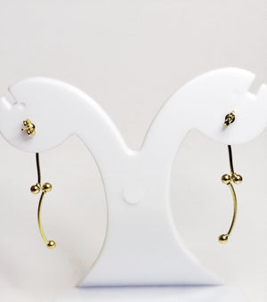 Boucles d'oreilles en or jaune 18K 1.99 Grs