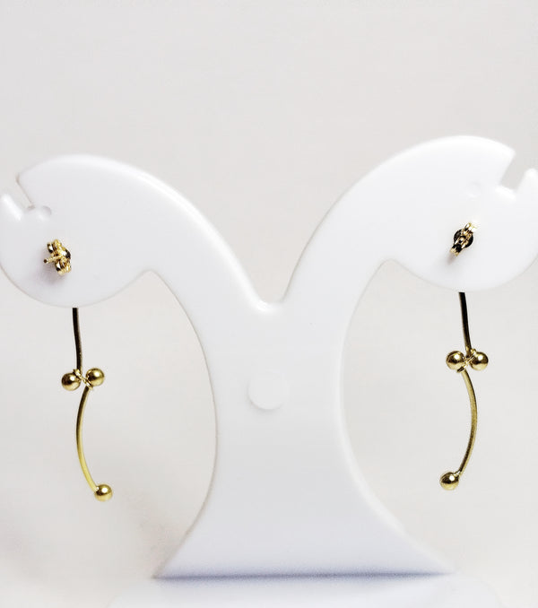 Boucles d'oreilles en or jaune 18K 1.99 Grs