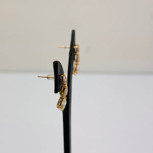 Boucles d'oreilles pendantes en or jaune 18K 1.72 Grs