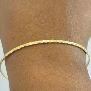 Bracelet Jonc en Or Jaune 18K  6.32 Grs