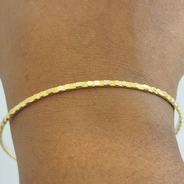 Bracelet Jonc en Or Jaune 18K  6.32 Grs