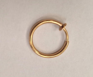 Boucles d'oreilles créoles en or jaune 18K