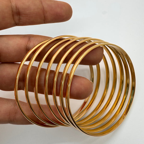 Jonc semainier en or jaune 18K - 86.09 Grs