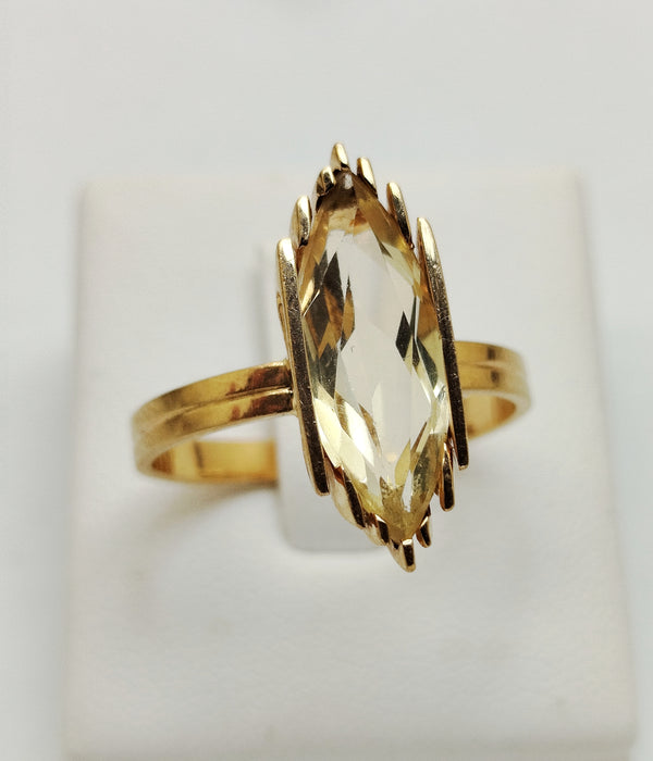 Bague en or jaune 18K - Taille 60
