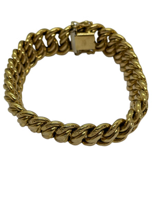 Bracelet Gourmette Or Jaune 18K Lg20cm