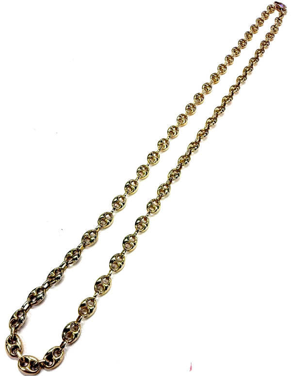 Collier Grain de Café en Or Jaune 18k - 11.76g