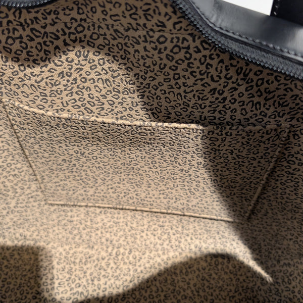 Cartier Panthère 2004 Noir Cuir Sac à Main en très Bon Etat