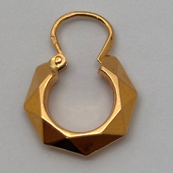 Boucles d'oreilles créoles en or 18 K – 2,02 g