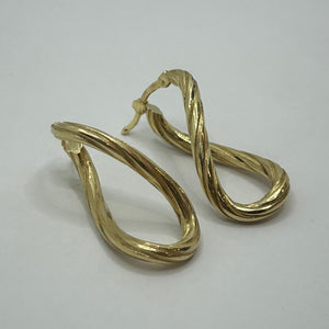 Boucles d'oreilles en or jaune 18K 7.45 Grs