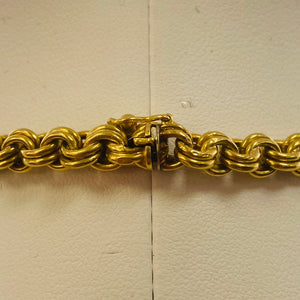 Collier Ras du Cou Original en Or Jaune 18 Carats - 23.45 Grs