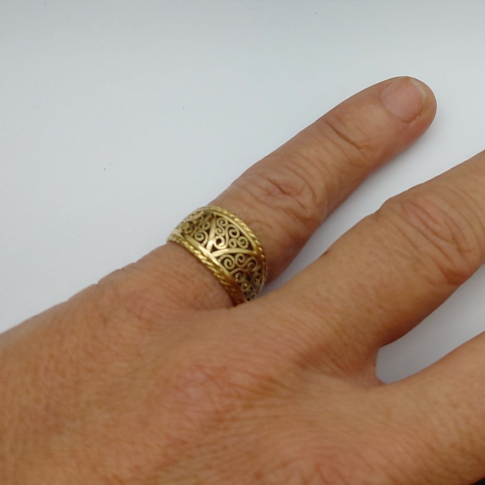 Bagues fantaisie en or jaune 18K Taille-50