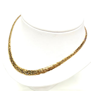 Collier Ras du Cou en Or Jaune 18k - 9.53g